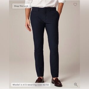 NWT J.Crew 484 Slim-fit tech pant Navy Size 30/32